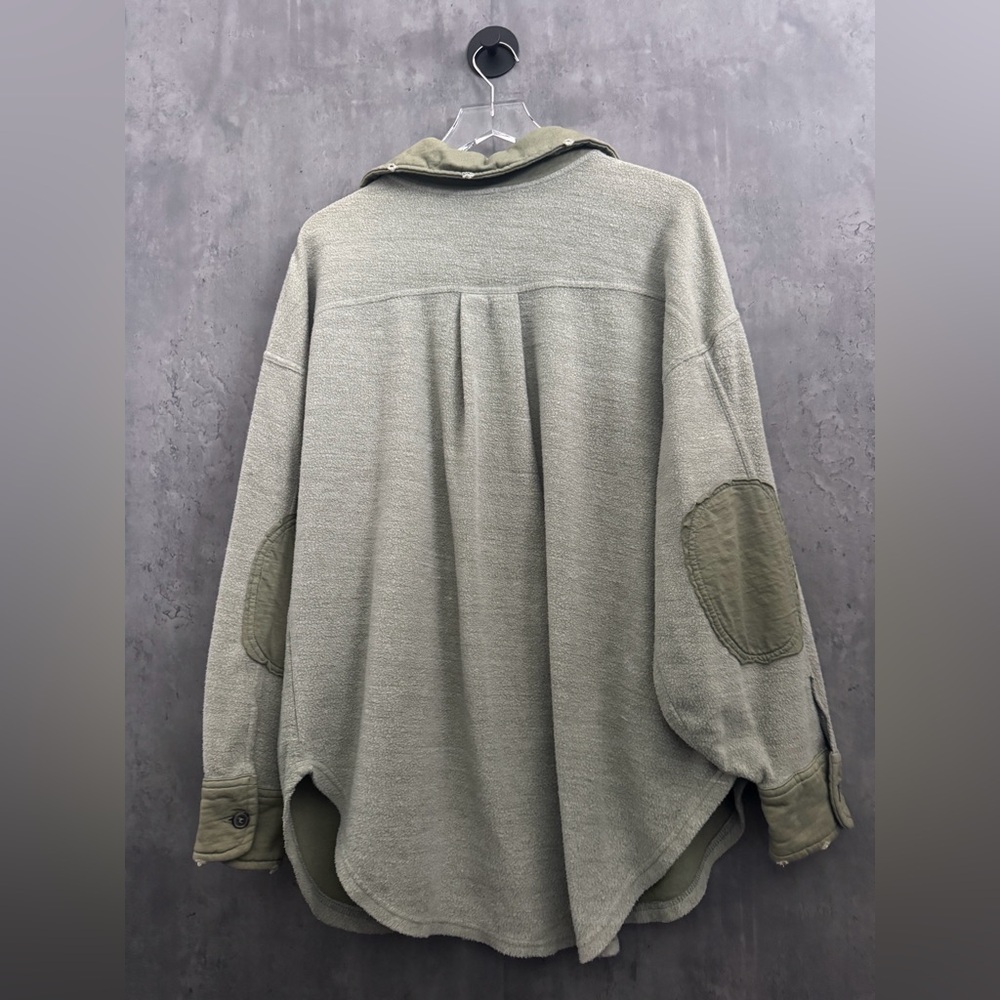 Free People Ruby Button Down Oversized Jacket Sma… - image 4